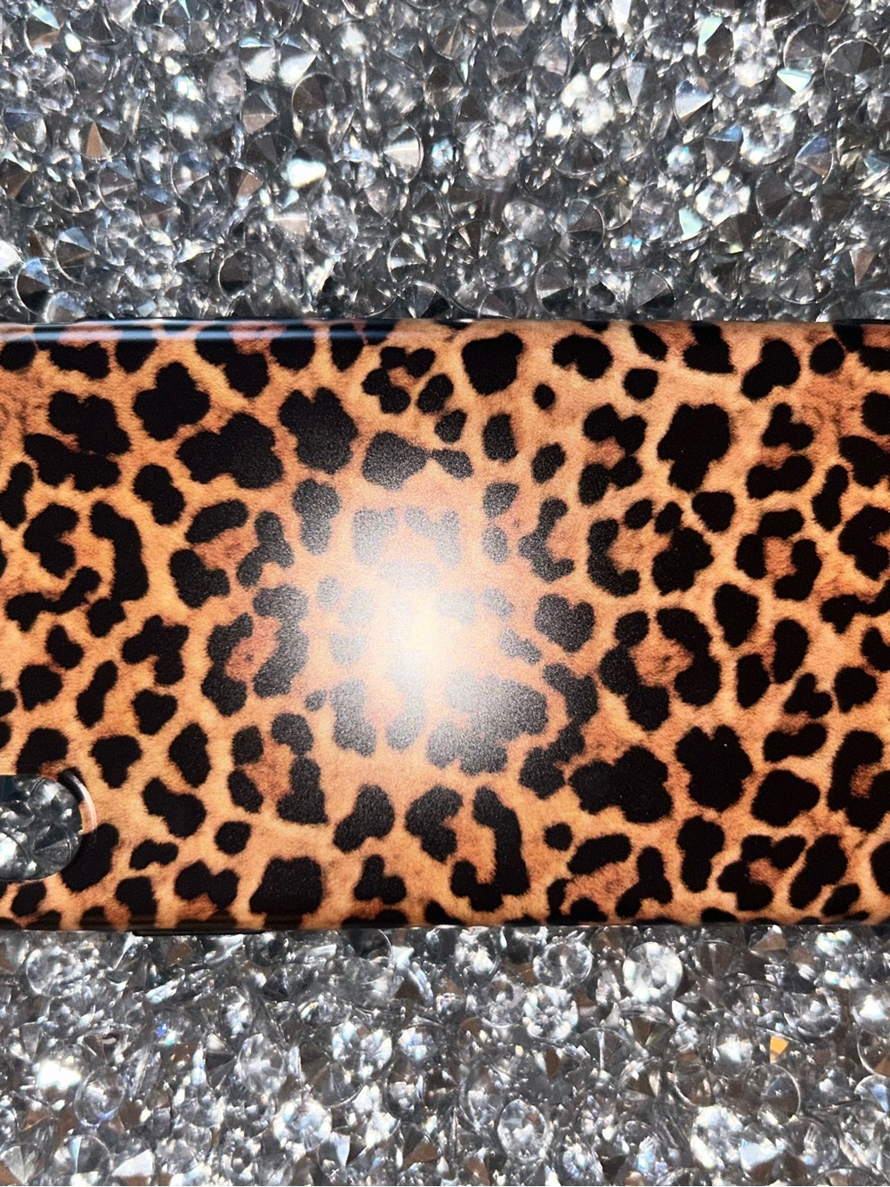 iPhone X/XS Phone Case Leopard Print Phone Case - Brown/Black